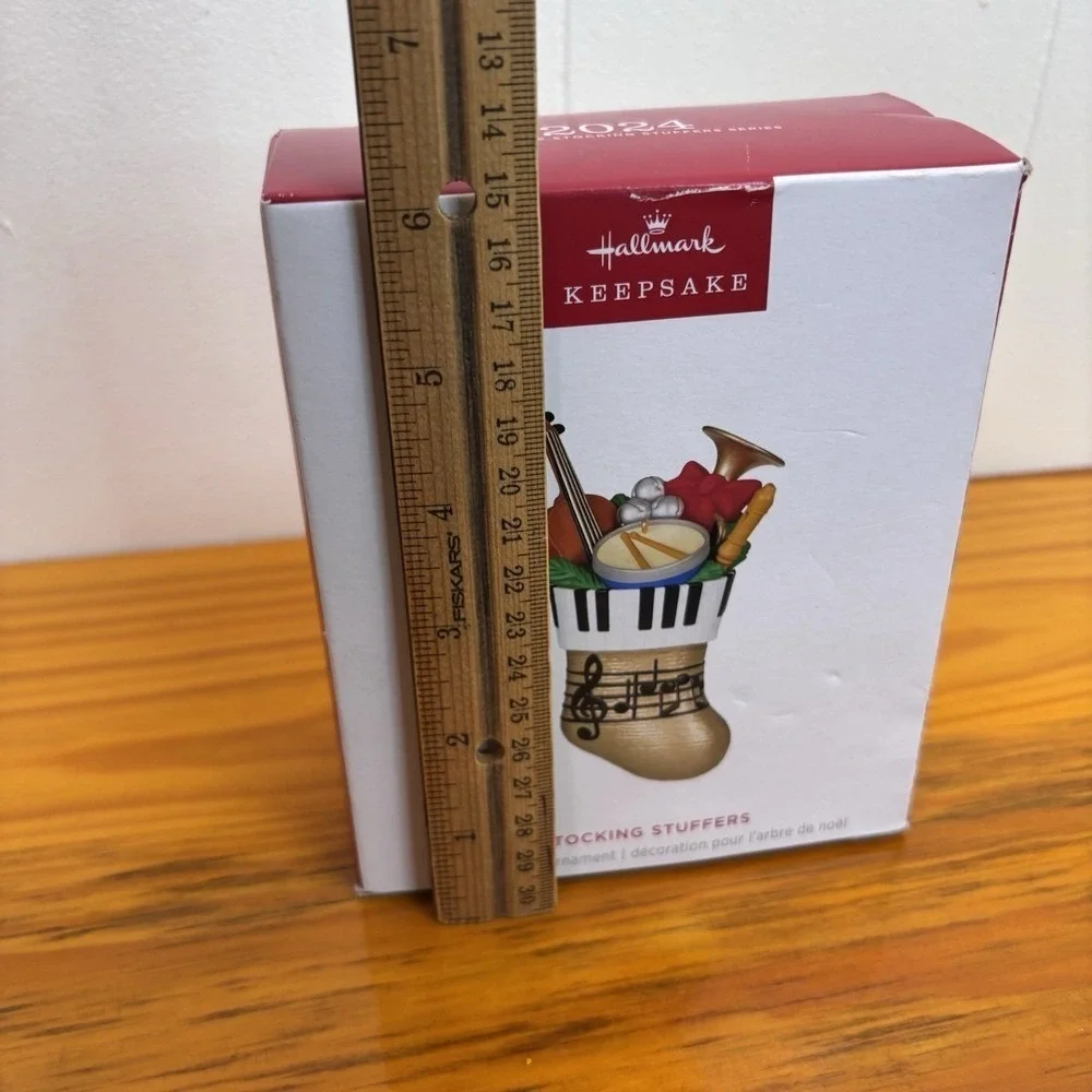 Hallmark 2024 Keepsake Ornament Stocking‎ Stuffers 4th Musical Instruments NEW